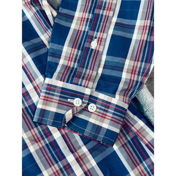 NWOT Brooks Brothers Size Large Slim Fit Plaid Long Sleeve Button Up Shirt Men - Picture 5 of 8